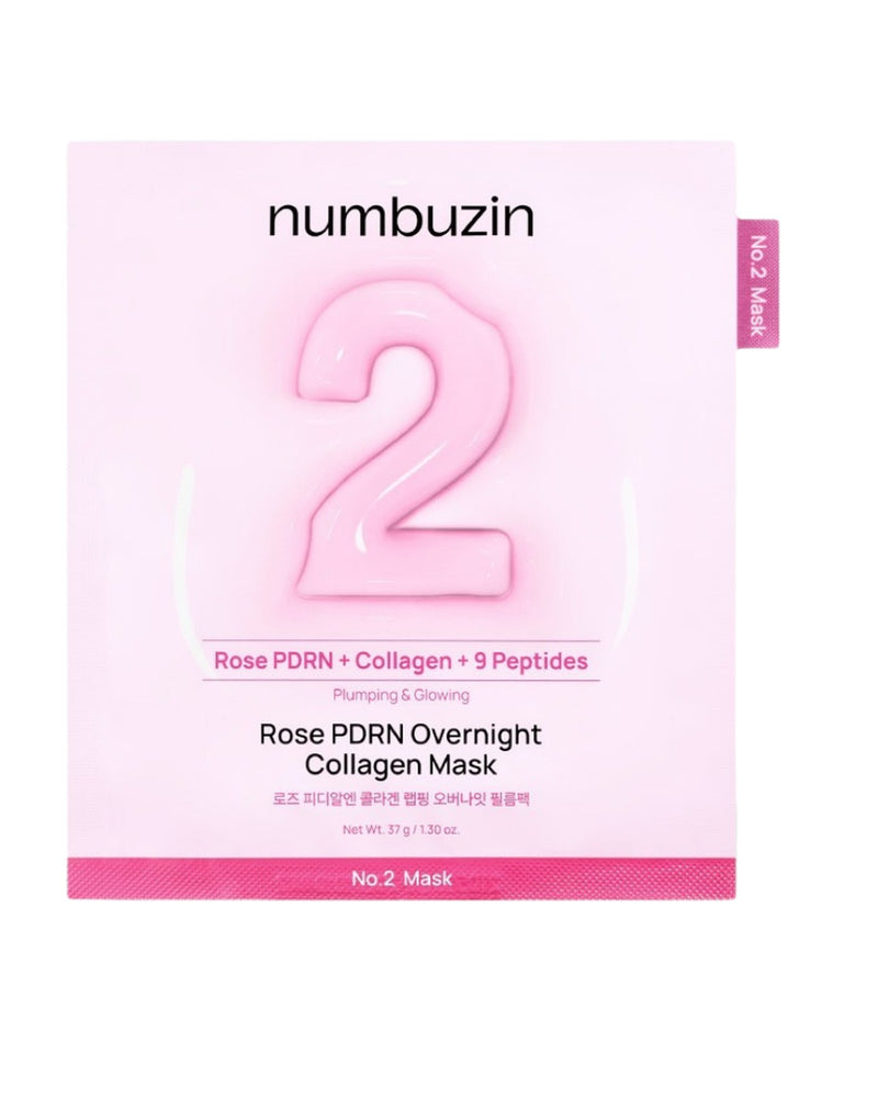 [ numbuzin ] No.2 Rose PDRN Overnight Collagen Mask 37g (4ea)