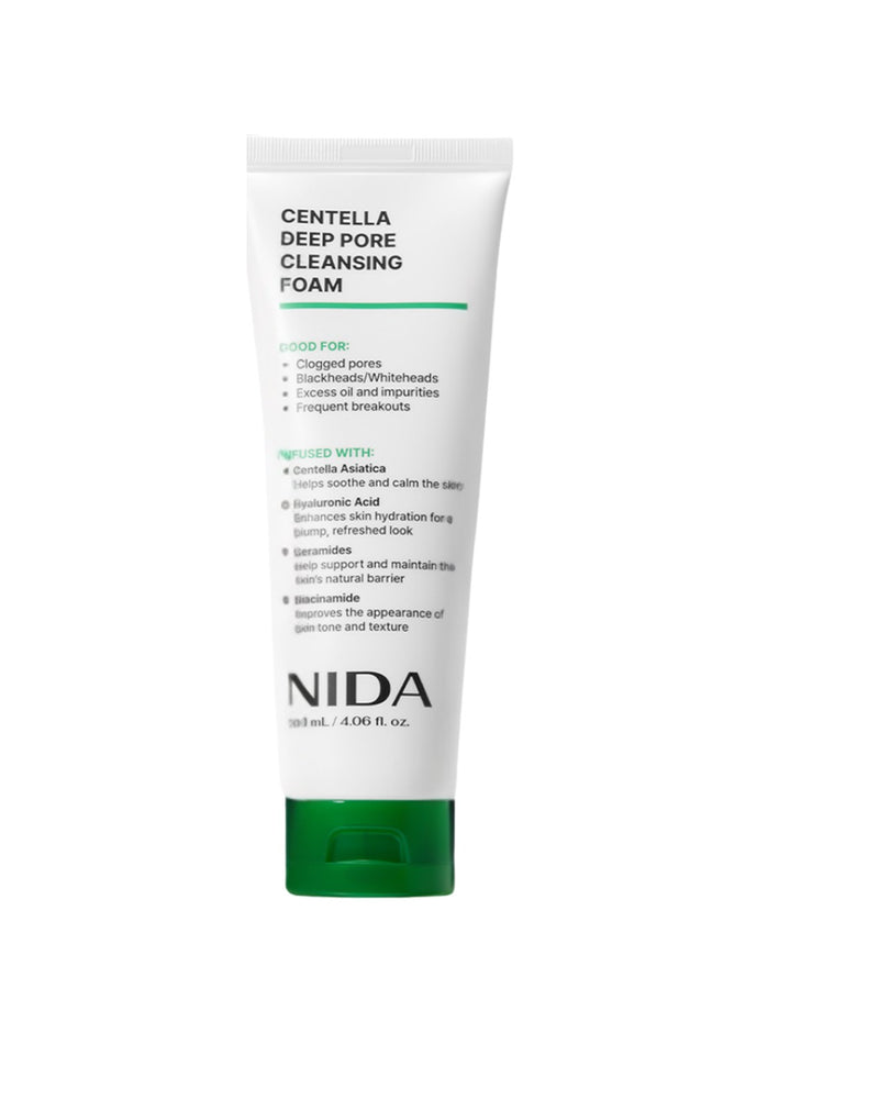 [ NIDA ] Centella Deep Pore Cleansing Foam 120ml