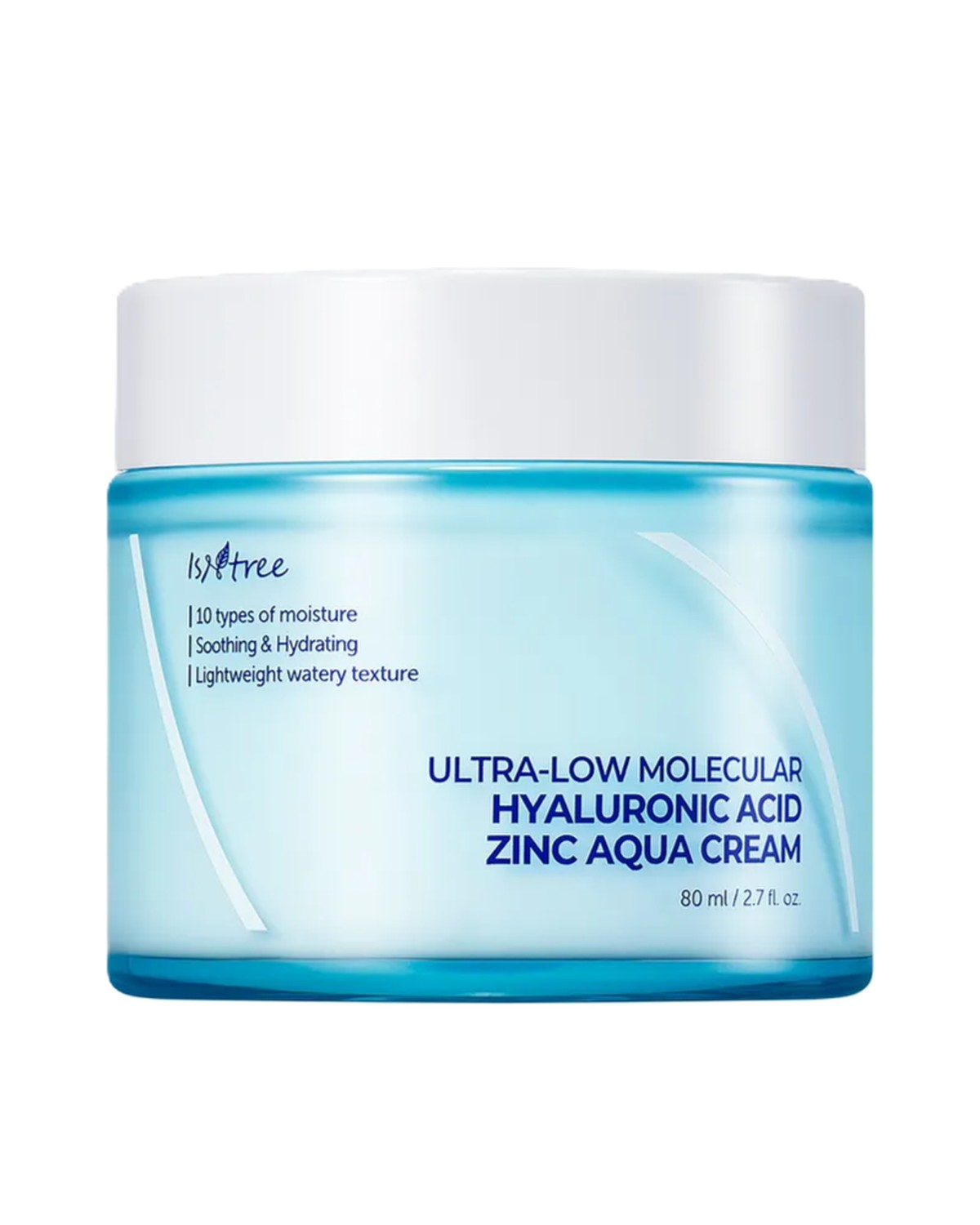 [ Isntree ] Ultra-Low Molecular Hyaluronic Acid Zinc Aqua Cream 80ml