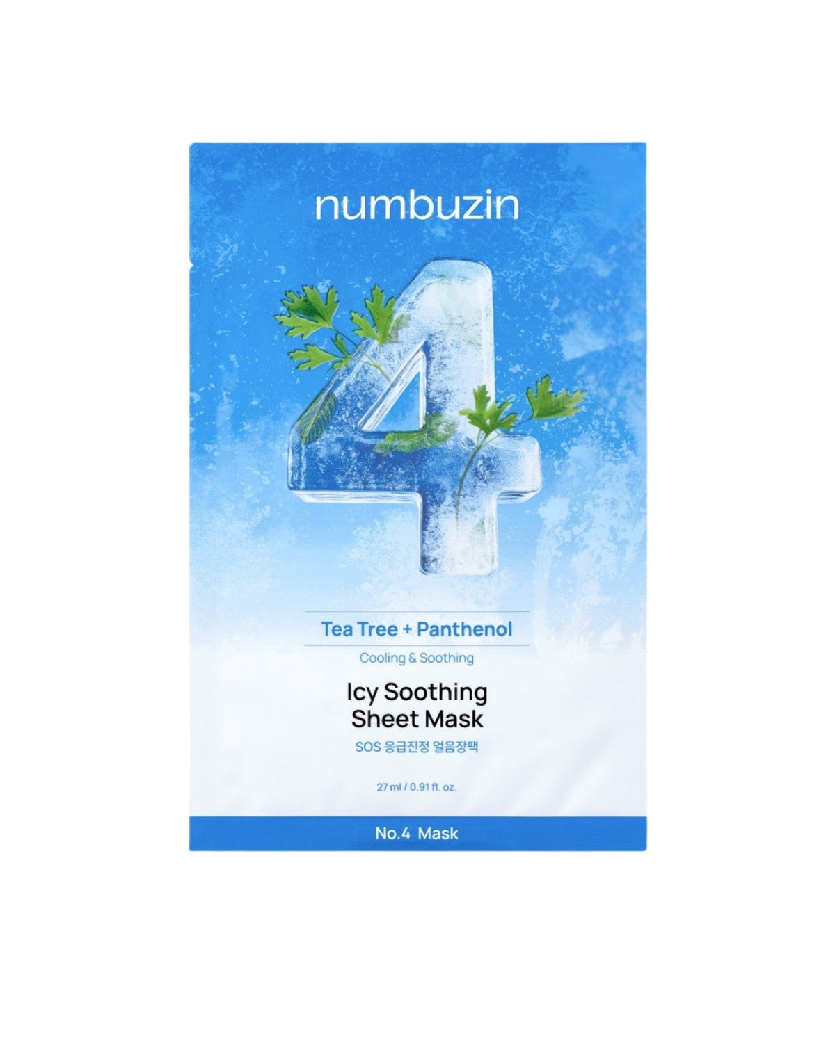 [ numbuzin ] No.4 Icy Soothing Sheet Mask 27ml