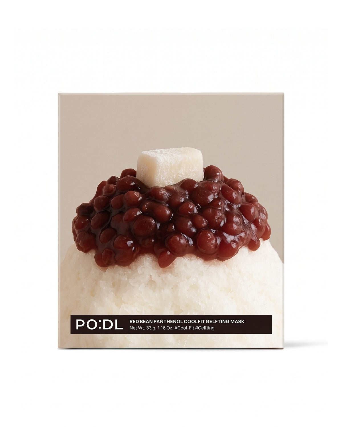 [ PO:DL ] Red Bean Panthenol Coolfit Gelfting Mask 33g x 4p