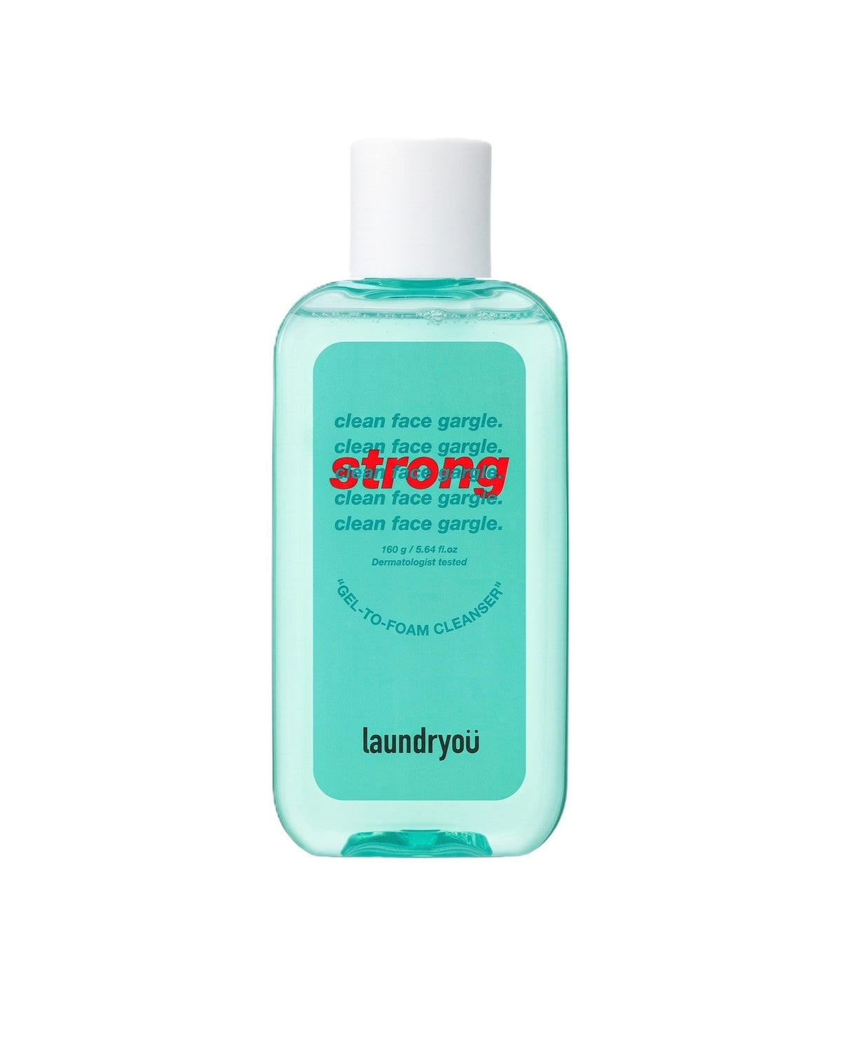 [ laundryou ] Clean Face Gargle Gel-to-Foam Cleanser Strong 160g
