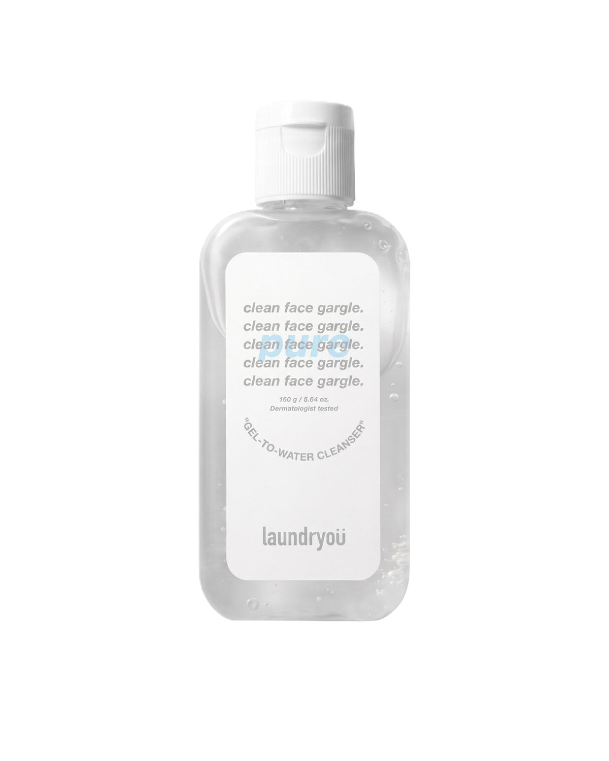 [ laundryou ] Clean Face Gargle Gel To Water Cleanser Pure 160g