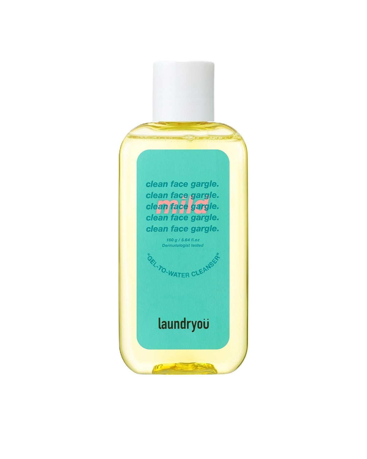 [ laundryou ] Clean Face Gargle Gel-to-Foam Cleanser Mild 160g