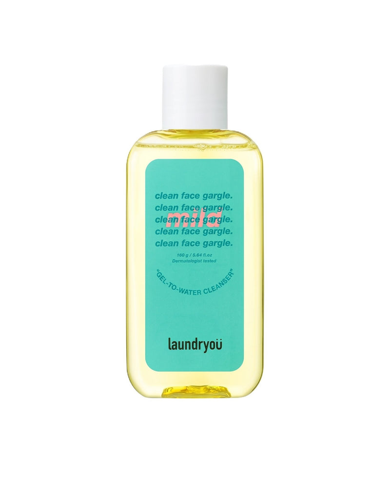 [ laundryou ] Clean Face Gargle Gel-to-Foam Cleanser Mild 160g