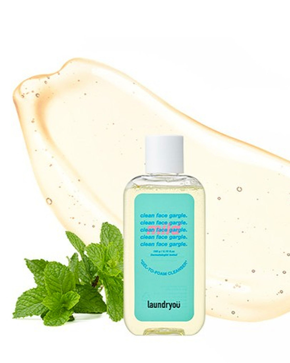 [ laundryou ] Clean Face Gargle Gel-to-Foam Cleanser Mild 160g