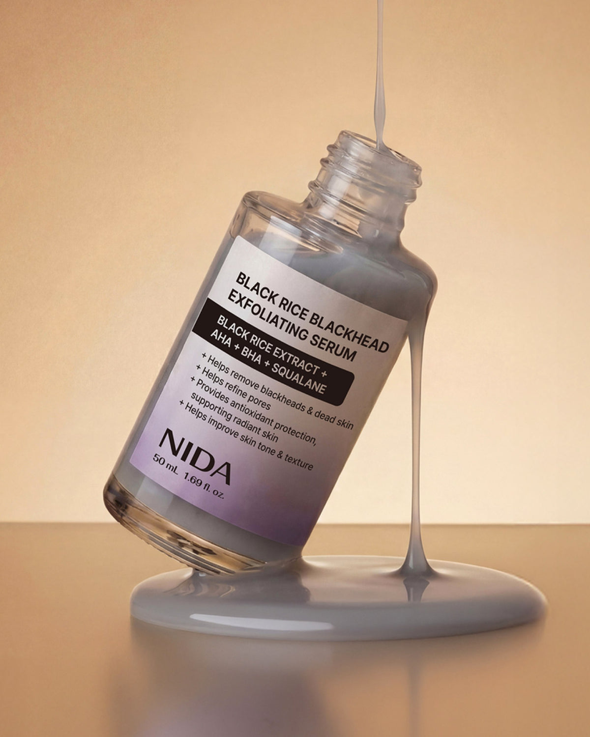 [ NIDA ] Black Rice Blackhead Exfoliating Serum 50ml