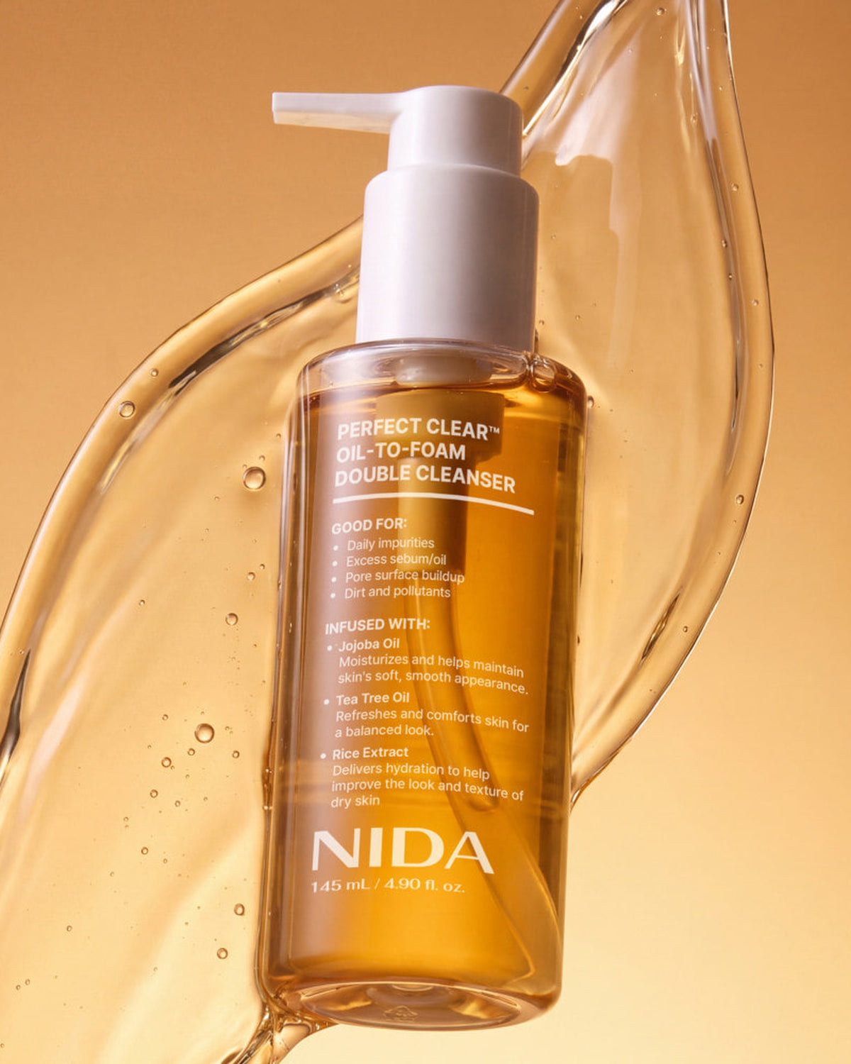 [ NIDA ] Perfect Clear Oil to Foam Double Cleanser 145ml