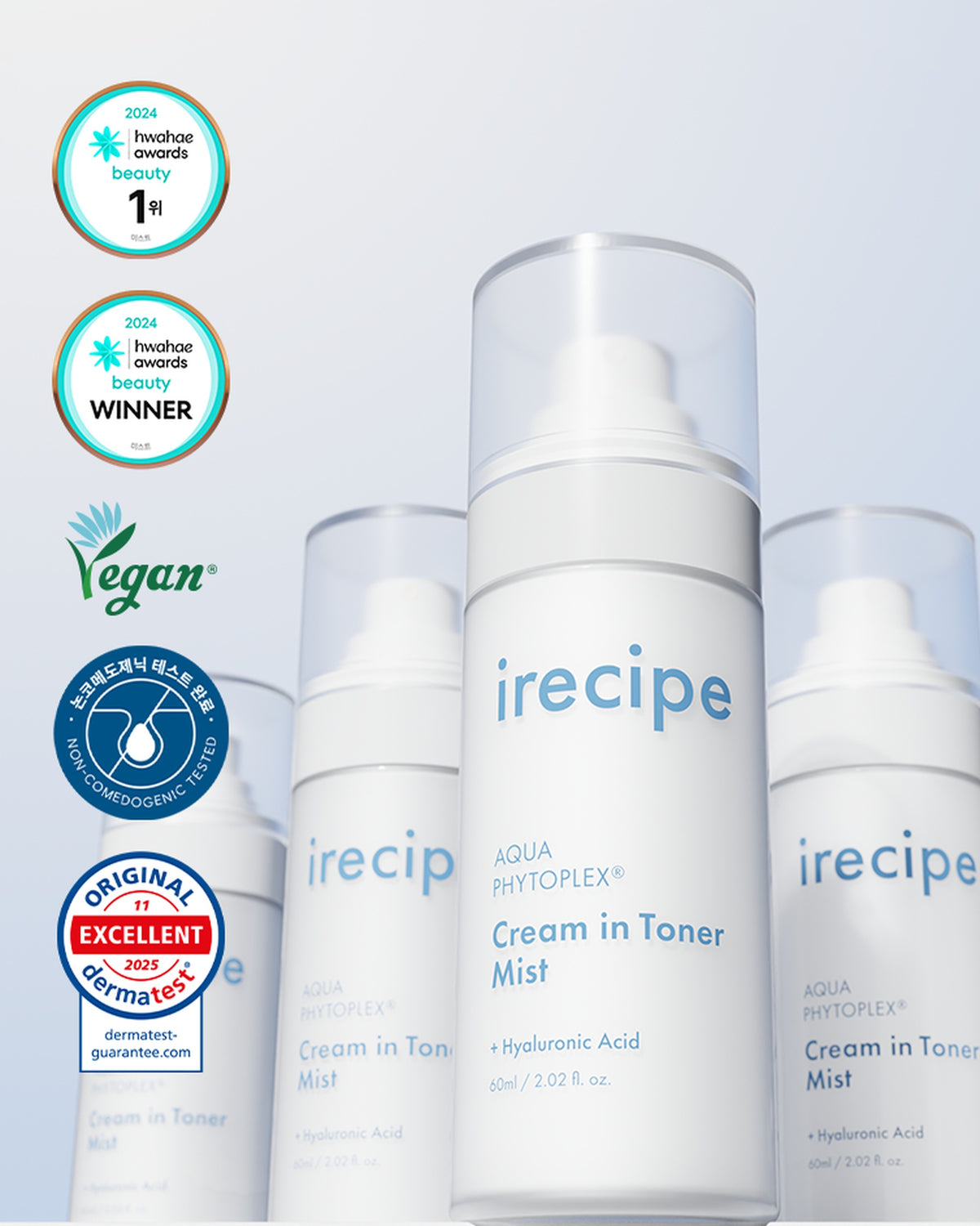 [ irecipe ] Aqua Phytoplex Cream in Toner Mist 60ml