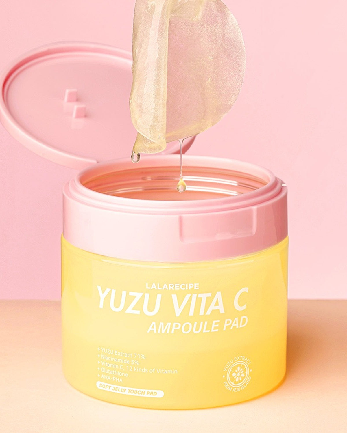[ LALARECIPE ] Yuzu Vita C Ampoule Pad 150g 80 pads