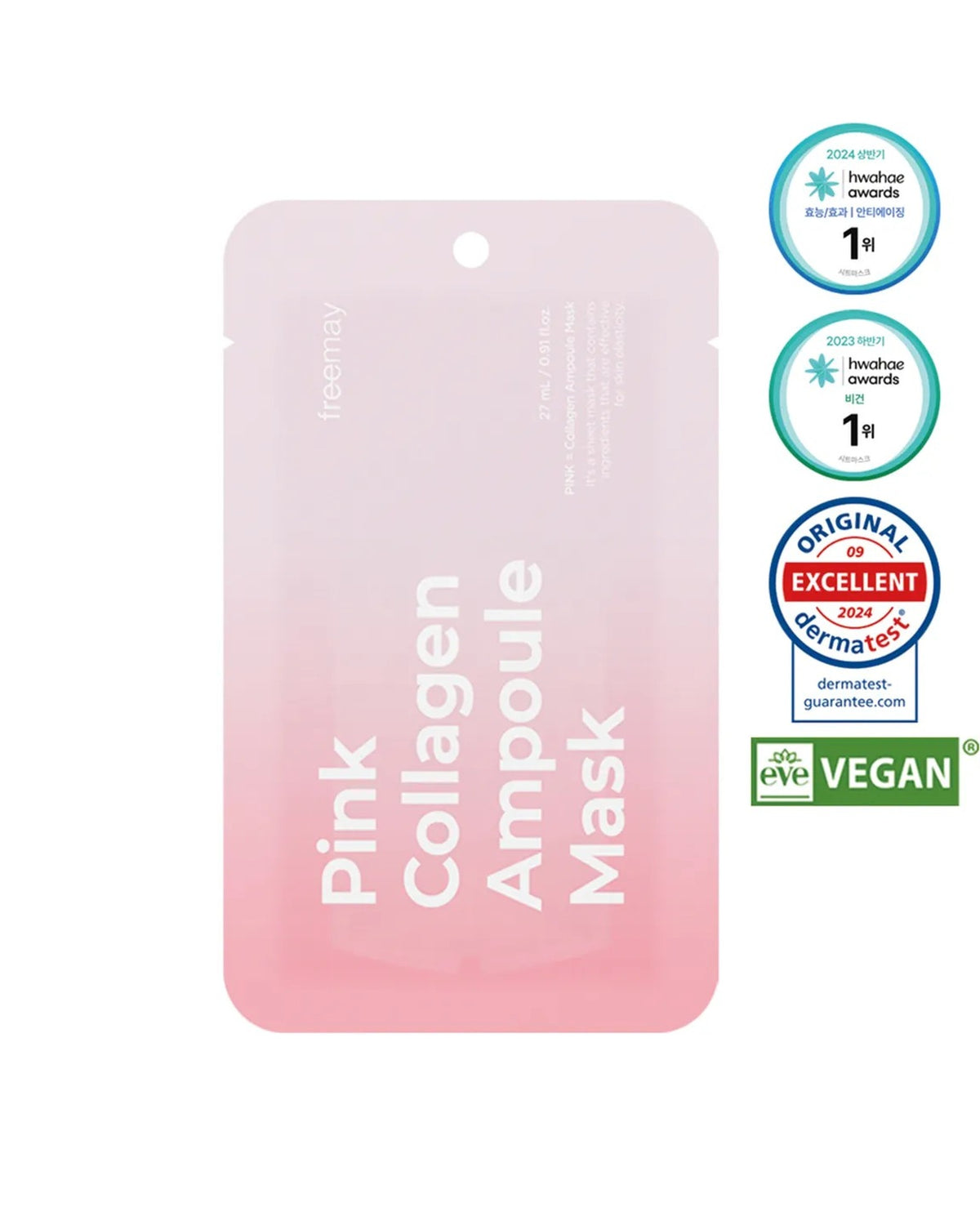 [ FREEMAY ] Pink Collagen Ampoule Mask 27ml