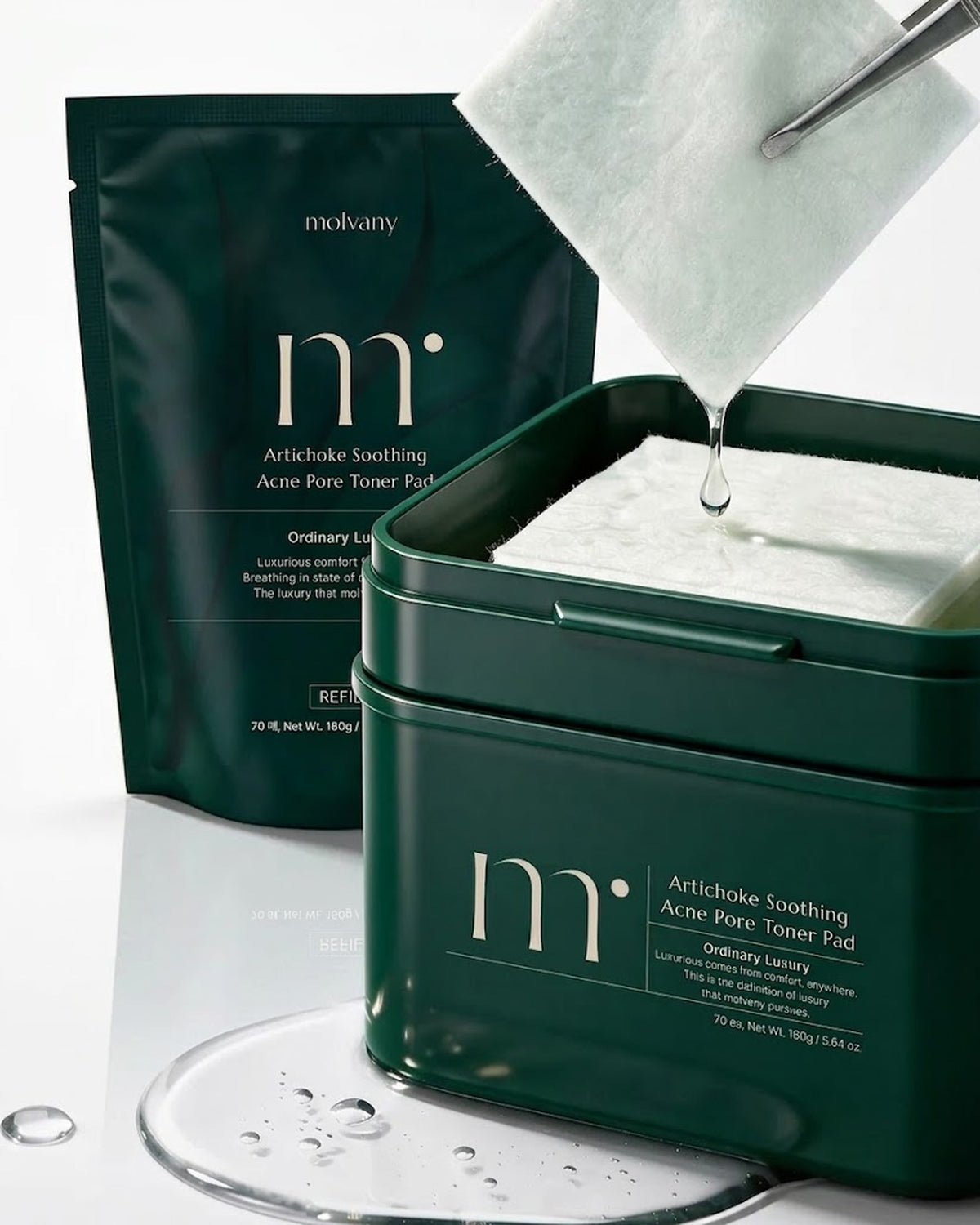 [ molvany ] Artichoke Soothing Acne Pore Toner Pad_Refill 70P