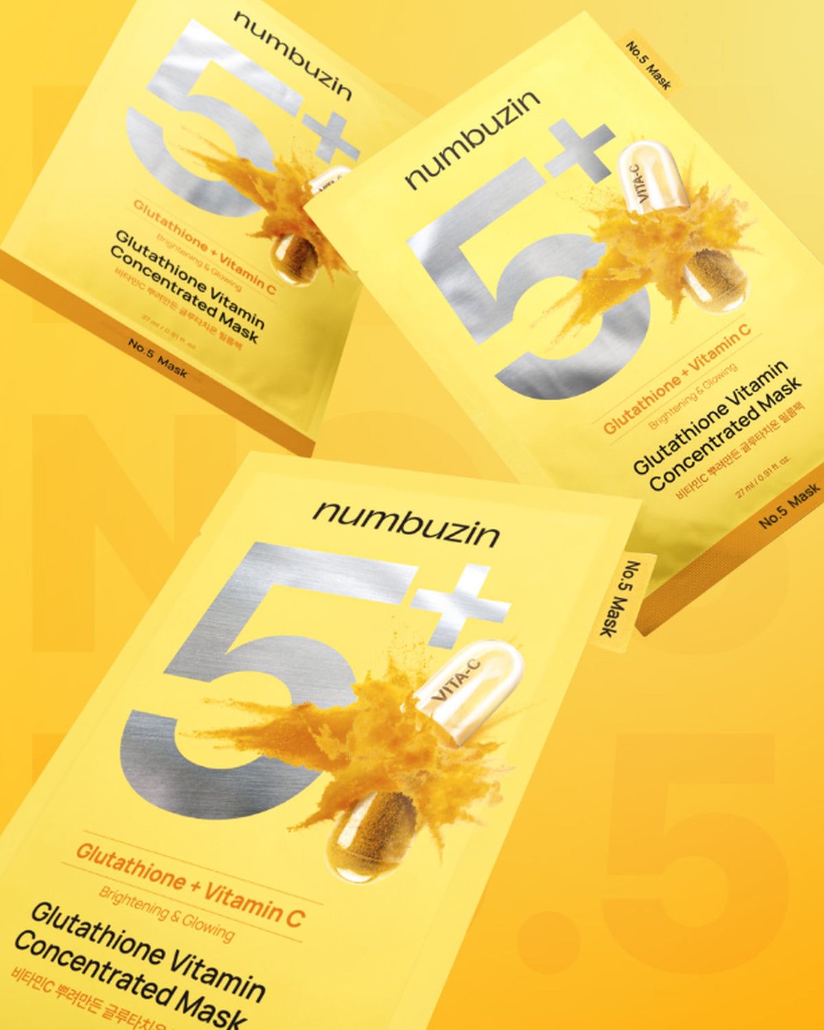 [ numbuzin ] No.5+ Glutathione Vitamin Concentrated Mask 27ml