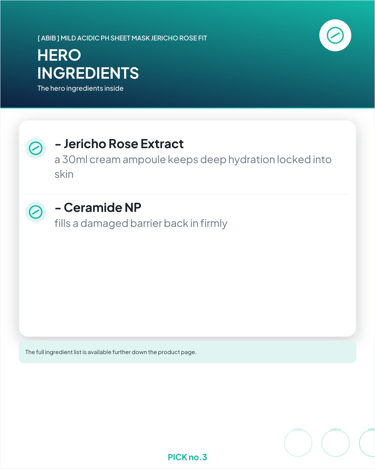 [ Abib ] Mild Acidic pH Sheet Mask Jericho Rose Fit