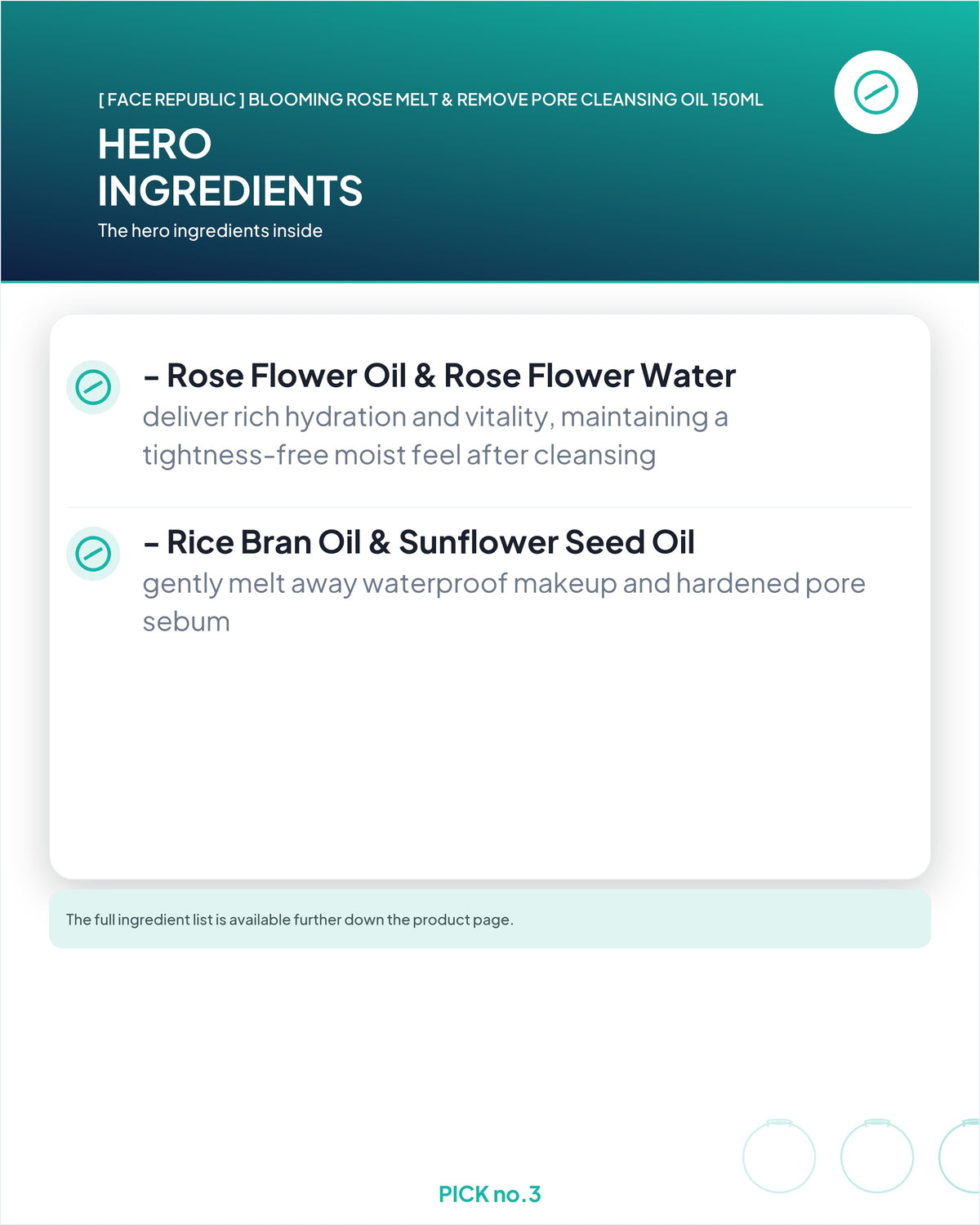 [ Face Republic ] Blooming Rose Melt & Remove Pore Cleansing Oil 150ml