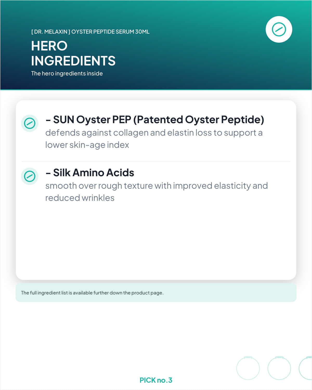 [ Dr. Melaxin ] Oyster Peptide Serum 30ml