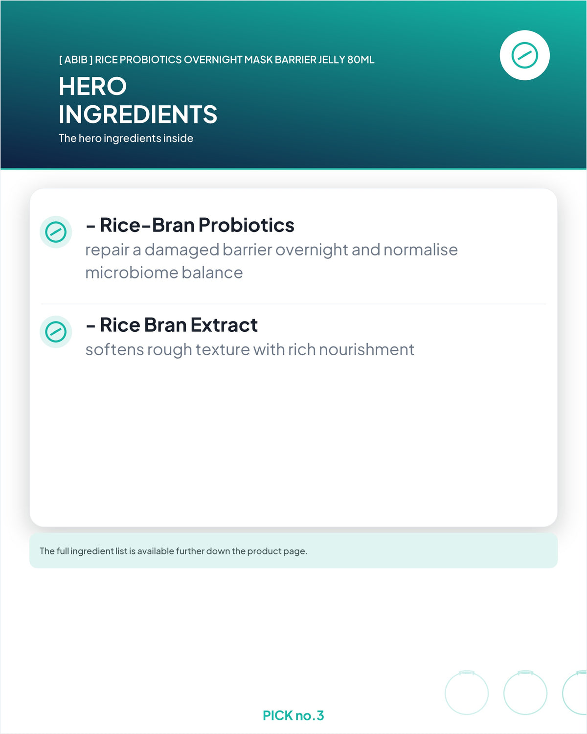 [ Abib ] Rice Probiotics Overnight Mask Barrier Jelly 80ml