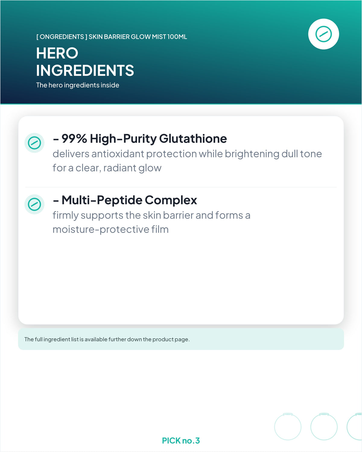 [ Ongredients ] Skin Barrier Glow Mist 100ml