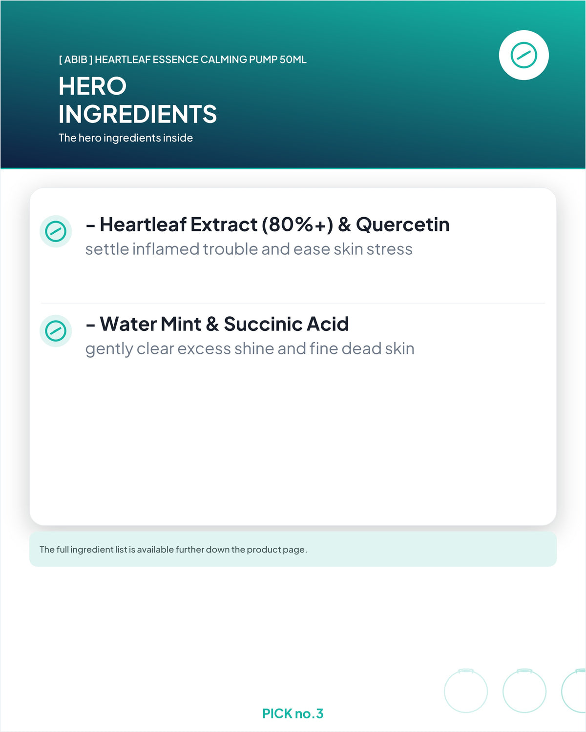 [ Abib ] Heartleaf Essence Calming Pump 50ml