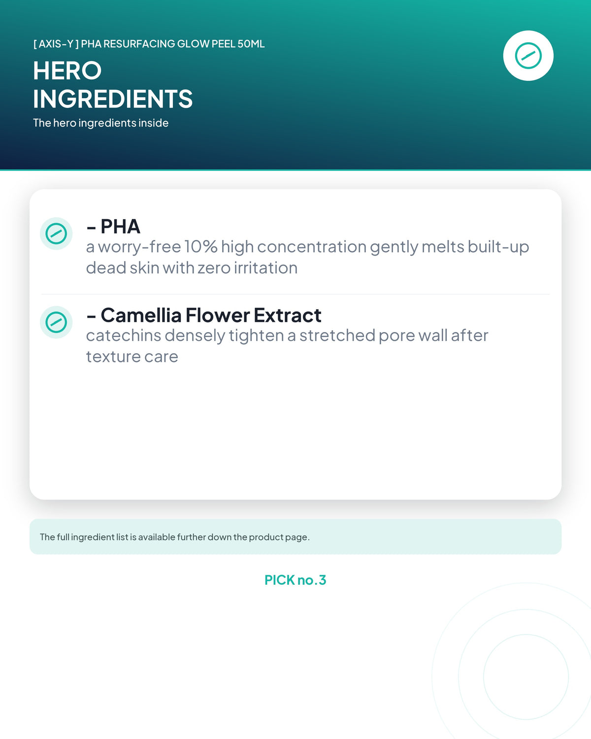 [ AXIS-Y ] PHA Resurfacing Glow Peel 50ml
