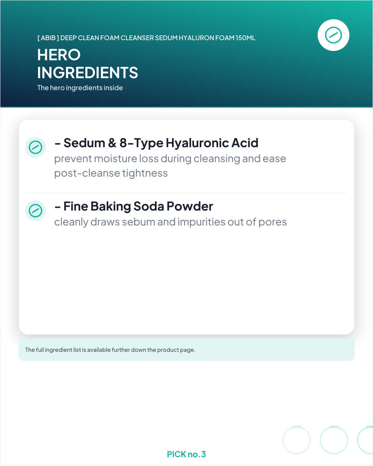 [ Abib ] Deep Clean Foam Cleanser Sedum Hyaluron Foam 150ml