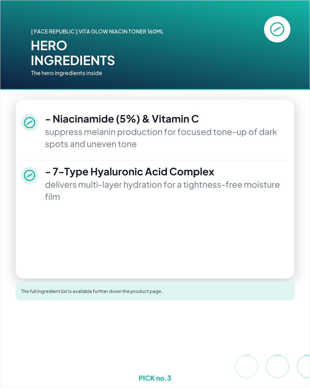 [ Face Republic ] Vita Glow Niacin Toner 160ml
