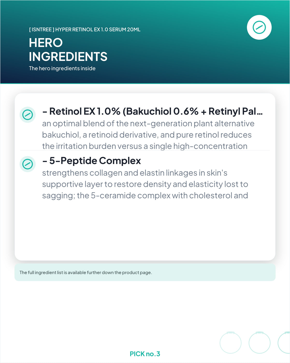 [ Isntree ] Hyper Retinol EX 1.0 Serum 20ml