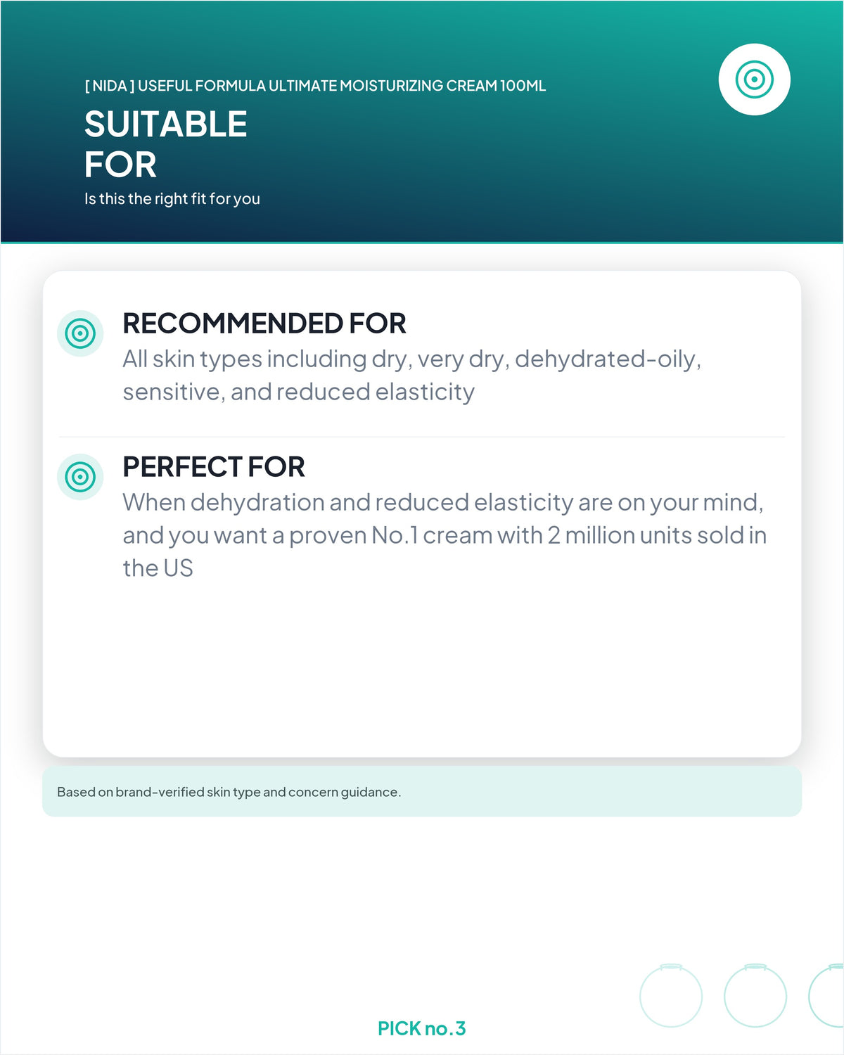 [ NIDA ] Useful Formula Ultimate Moisturizing Cream 100ml