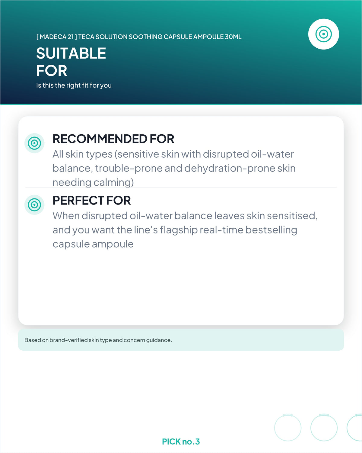 [ Madeca 21 ] Teca Solution Soothing Capsule Ampoule 30ml