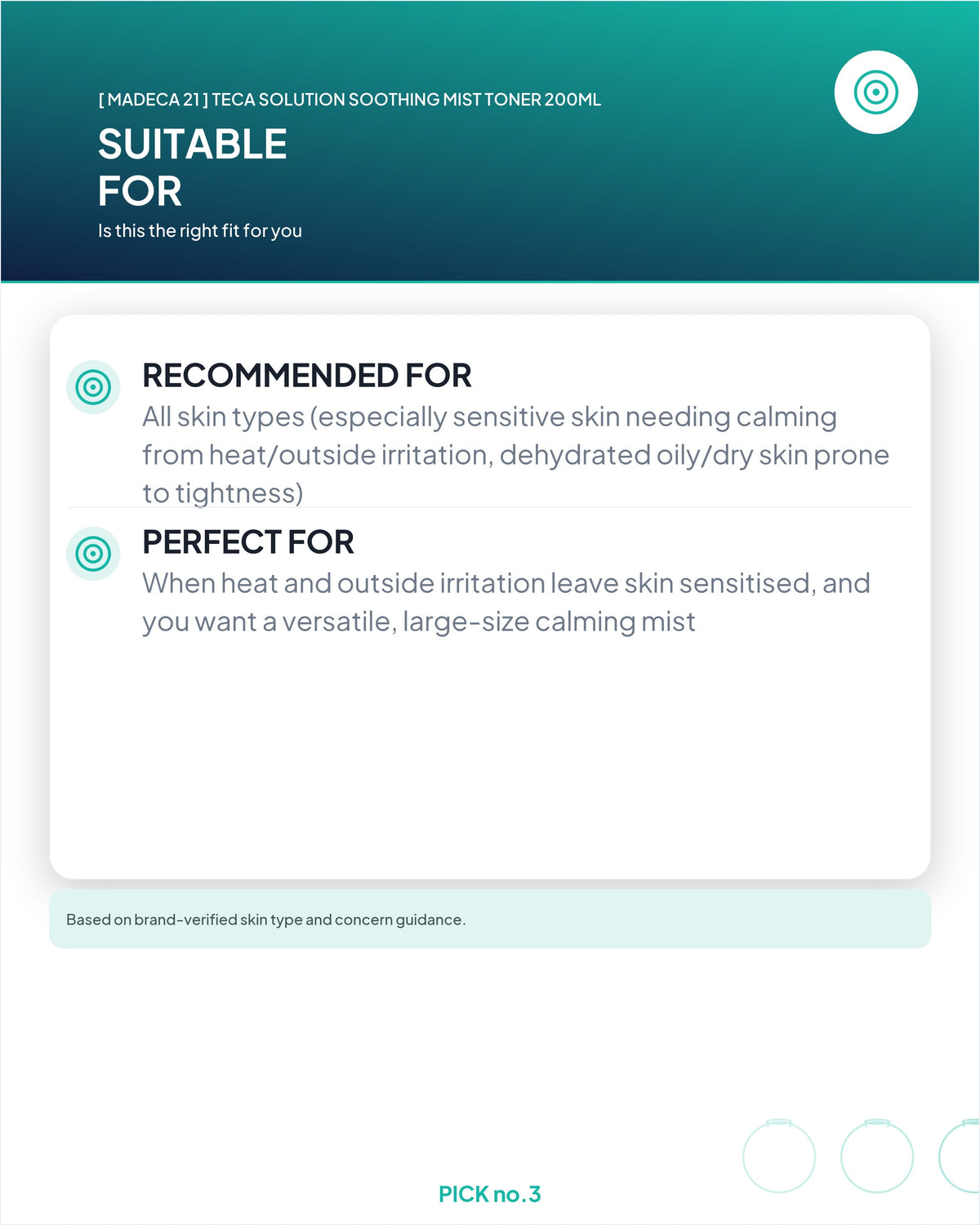 [ Madeca 21 ] Teca Solution Soothing Mist Toner 200ml