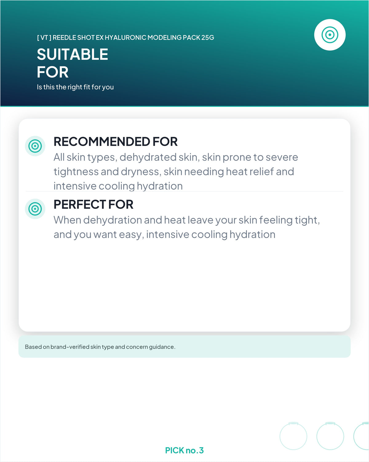 [ VT ] Reedle Shot EX Hyaluronic Modeling Pack
