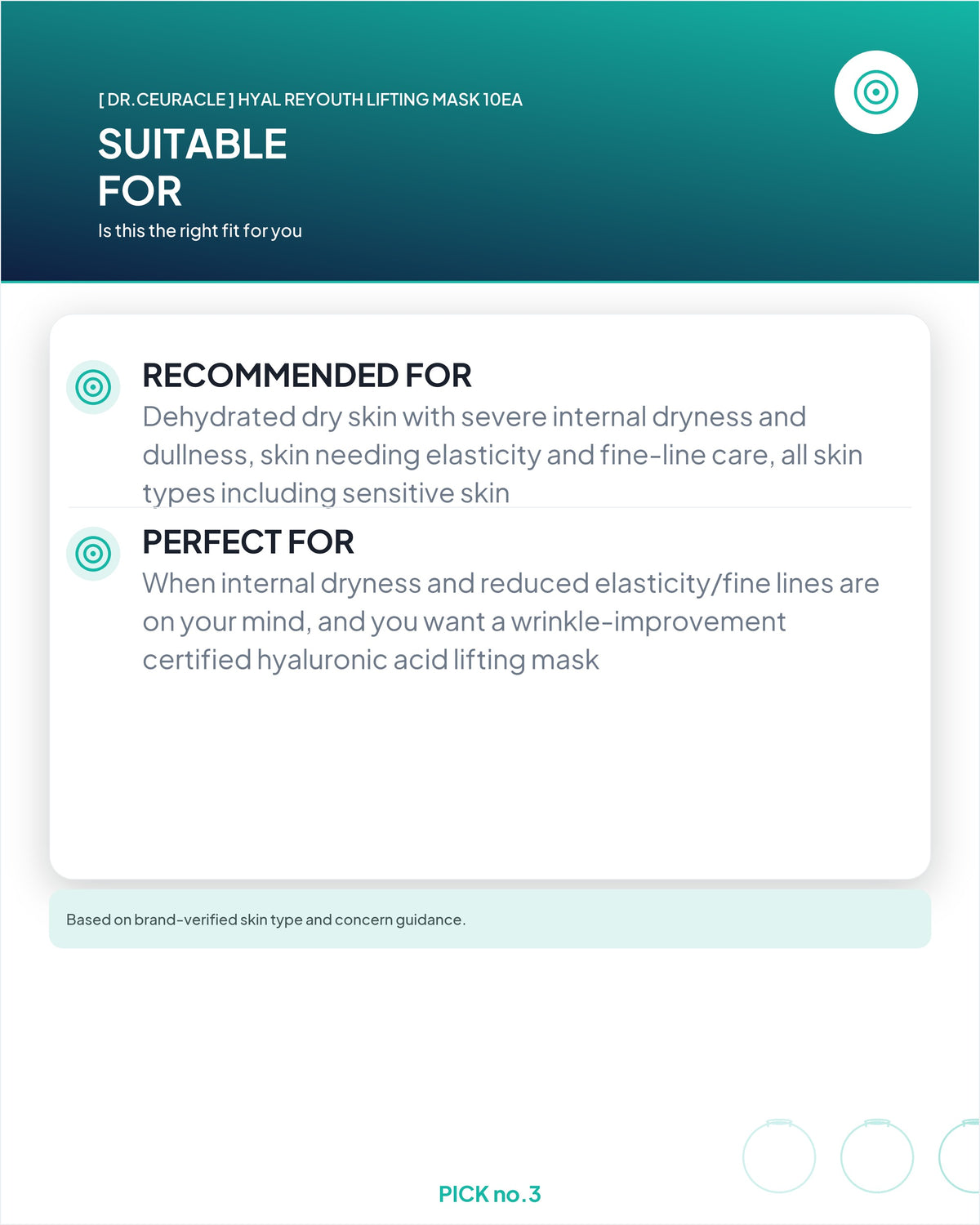 [ Dr.Ceuracle ] Hyal Reyouth Lifting Mask 10ea