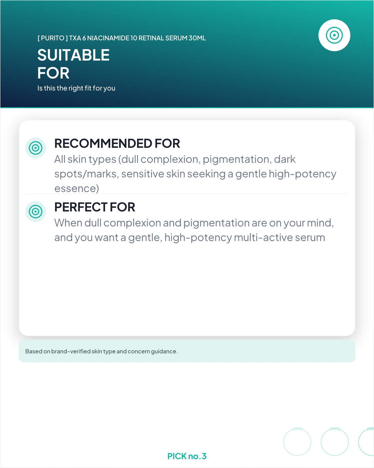 [ Purito ] TXA 6 Niacinamide 10 Retinal Serum 30ml