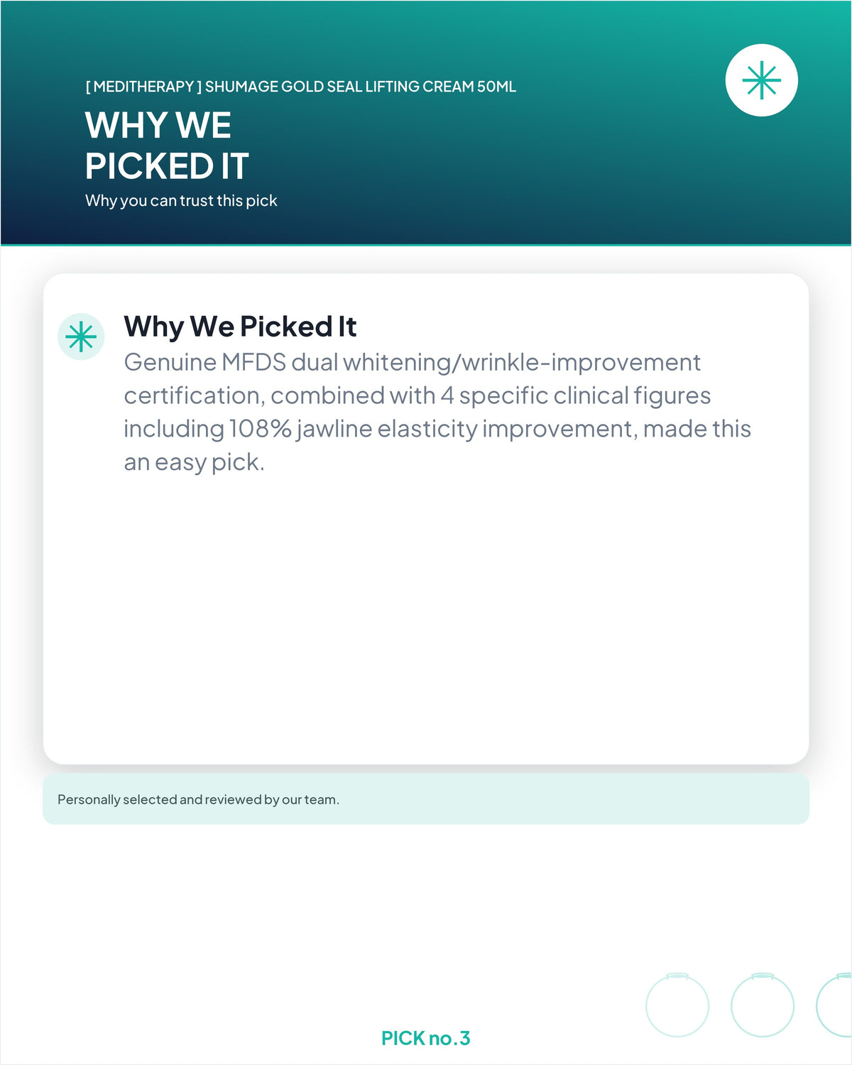 [ Meditherapy ] Shumage Gold Seal Lifting Cream 50ml