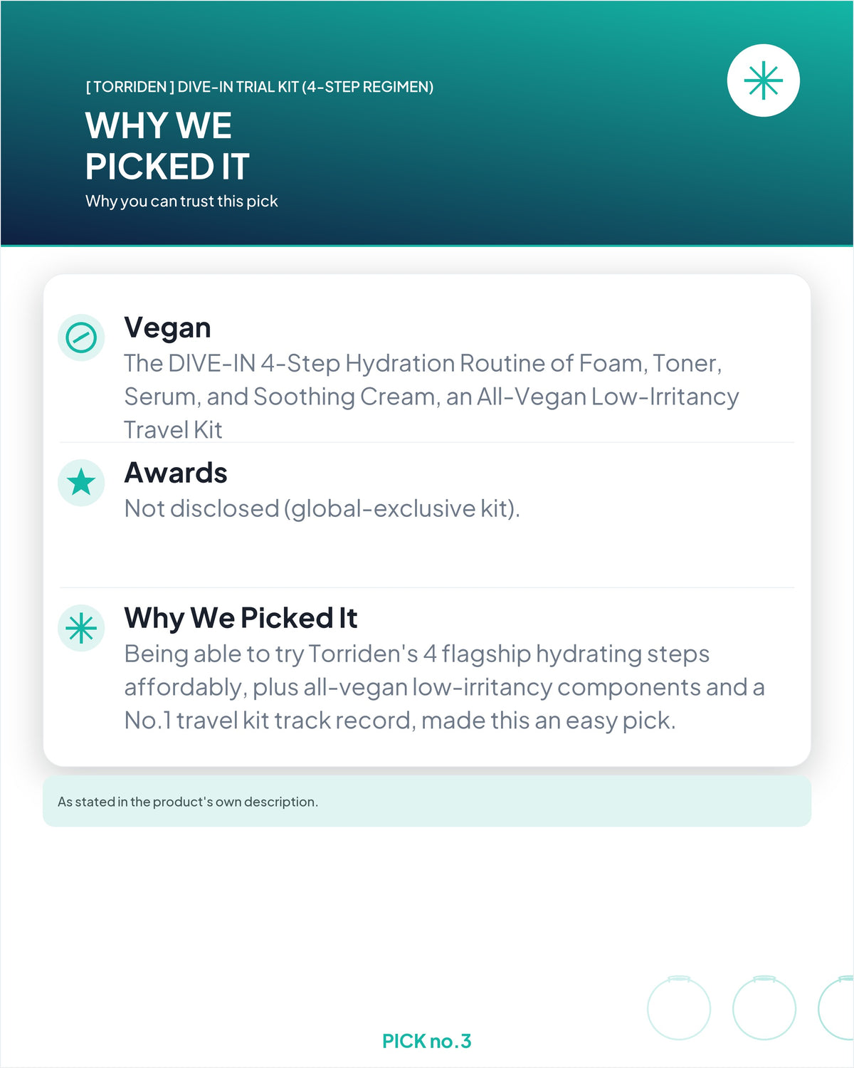[ Torriden ] DIVE-IN Trial Kit (4-Step Regimen)