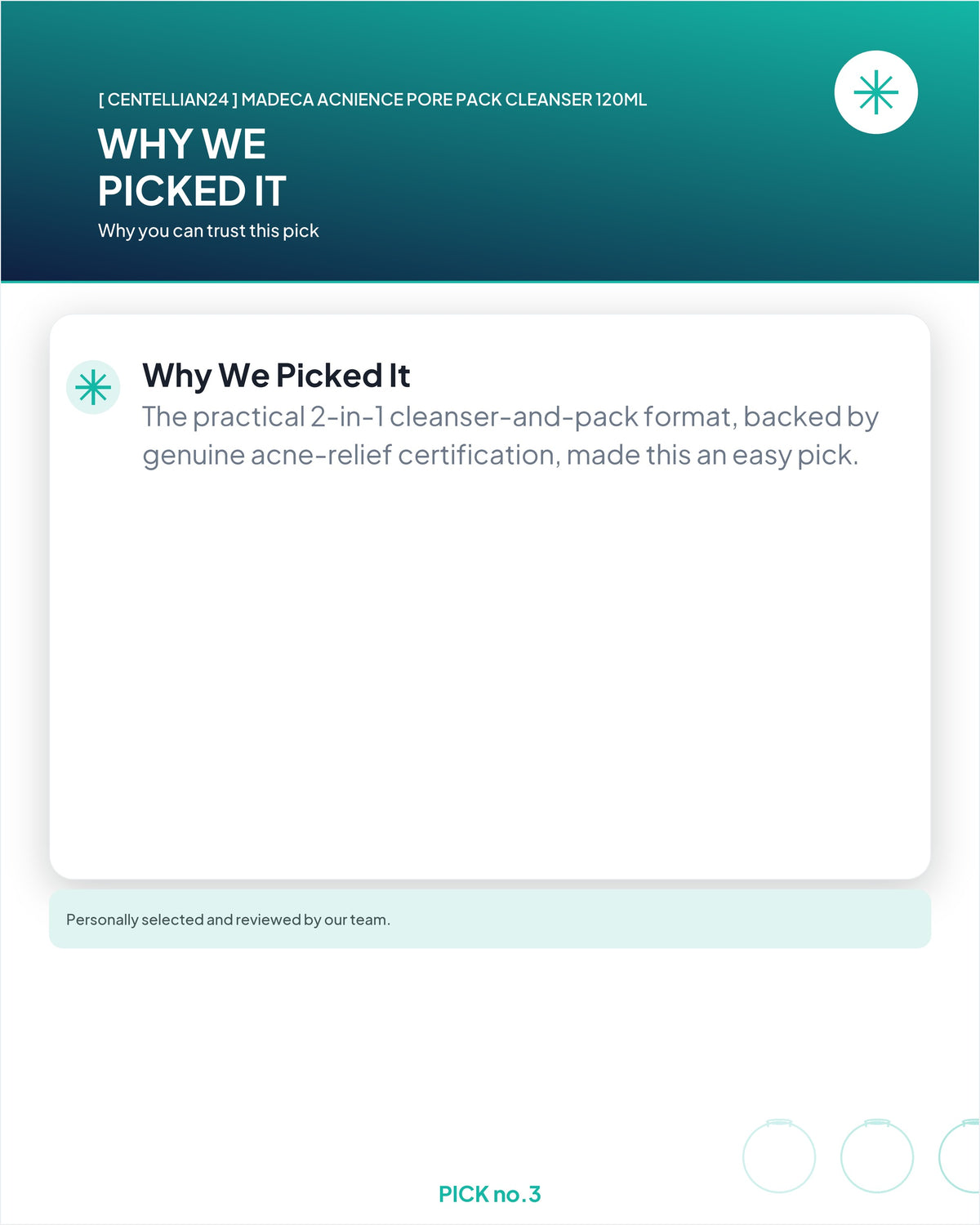 [ Centellian24 ] Madeca Acnience Pore Pack Cleanser 120ml
