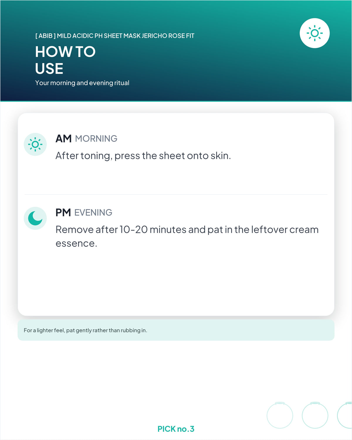 [ Abib ] Mild Acidic pH Sheet Mask Jericho Rose Fit
