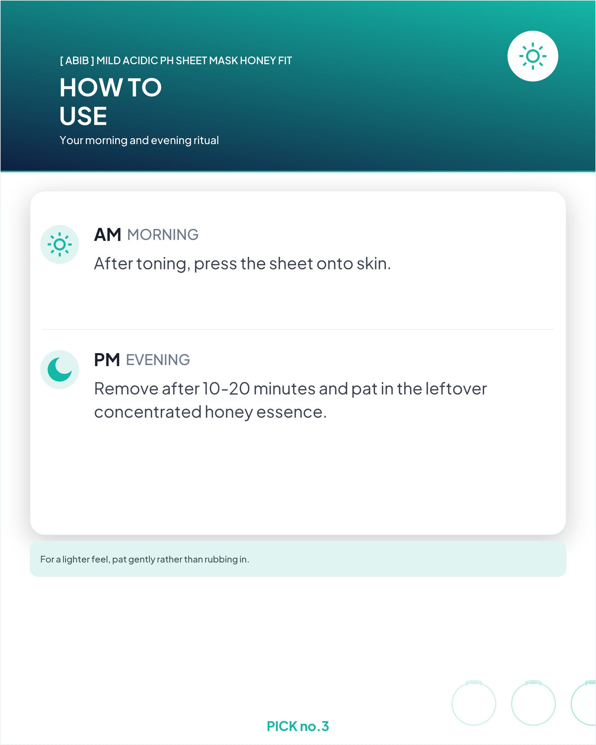 [ Abib ] Mild Acidic pH Sheet Mask Honey Fit