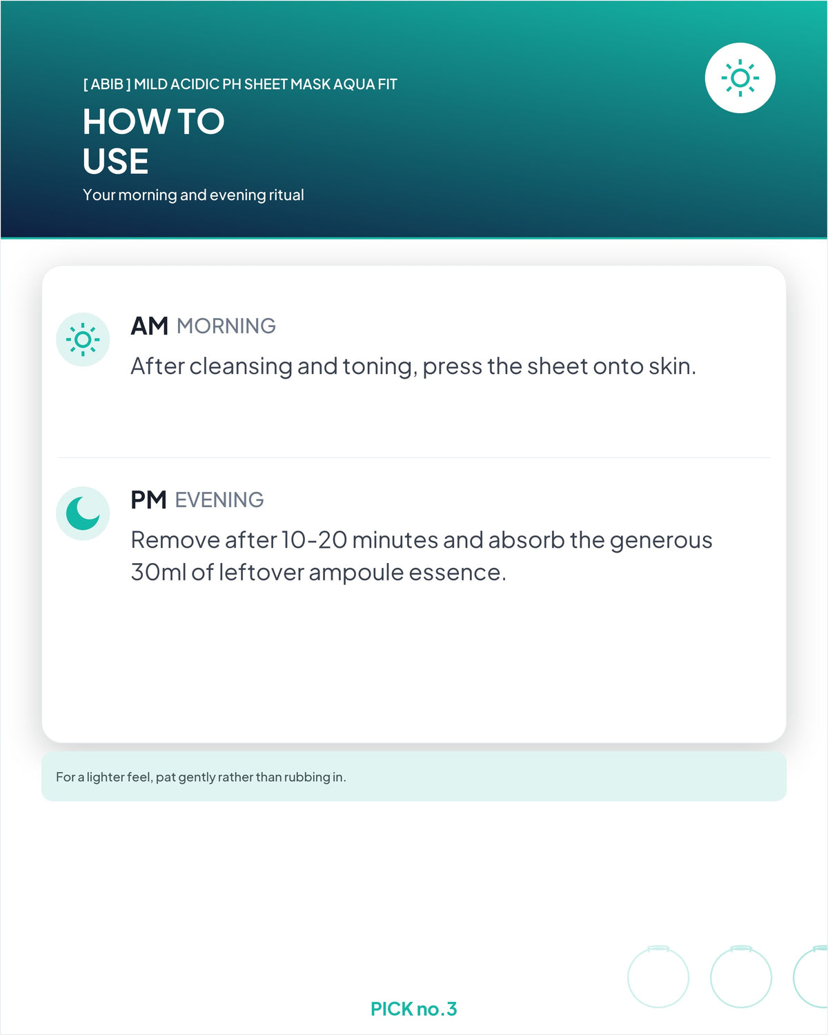 [ Abib ] Mild Acidic pH Sheet Mask Aqua Fit