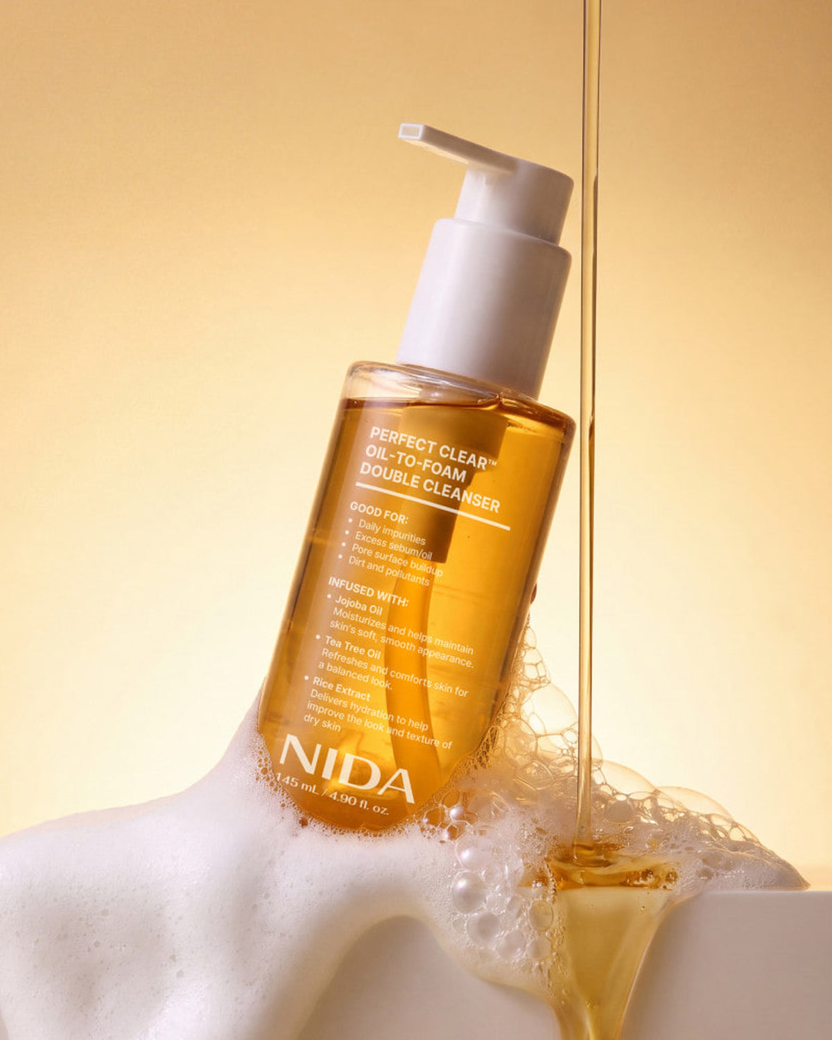 [ NIDA ] Perfect Clear Oil to Foam Double Cleanser 145ml