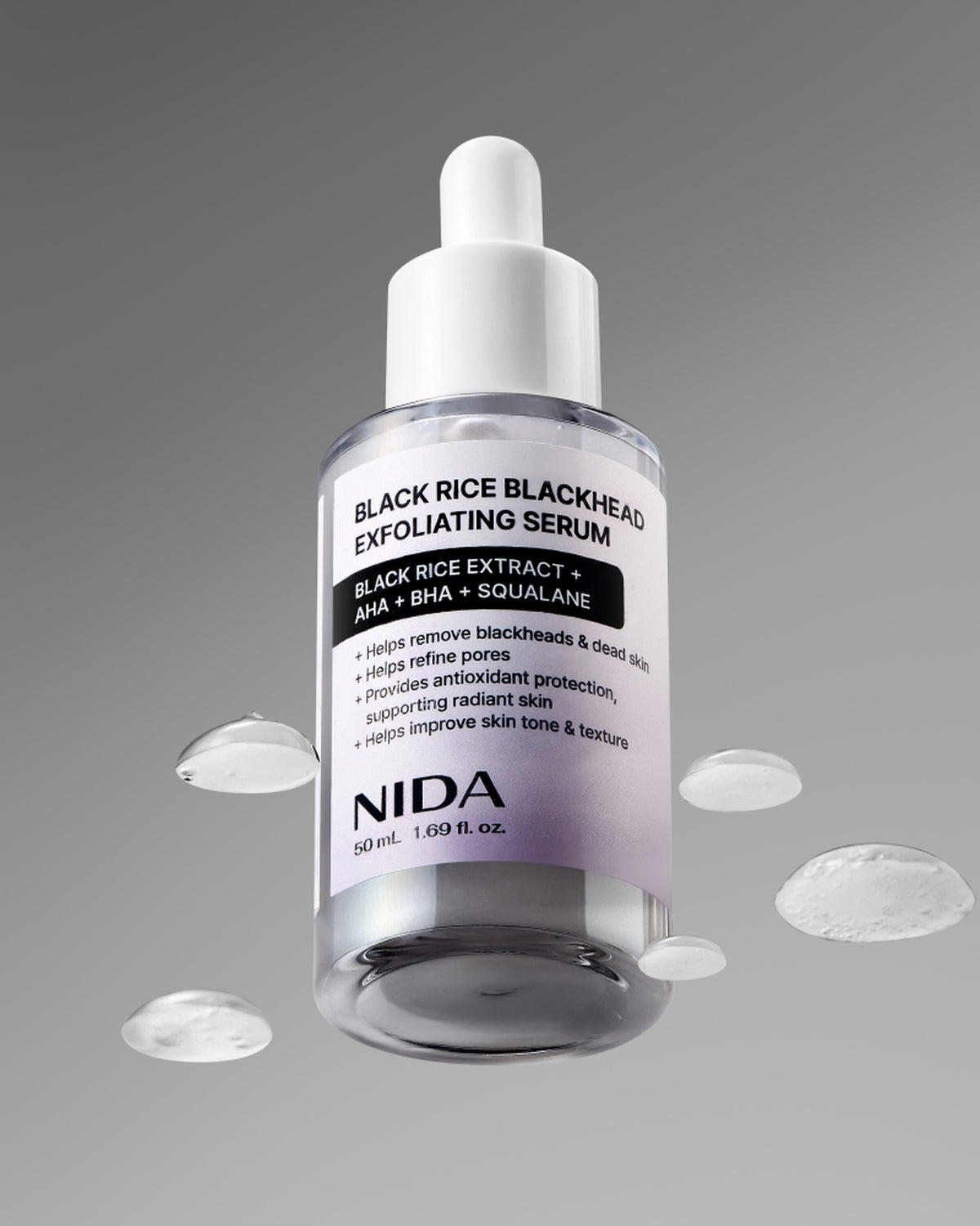 [ NIDA ] Black Rice Blackhead Exfoliating Serum 50ml