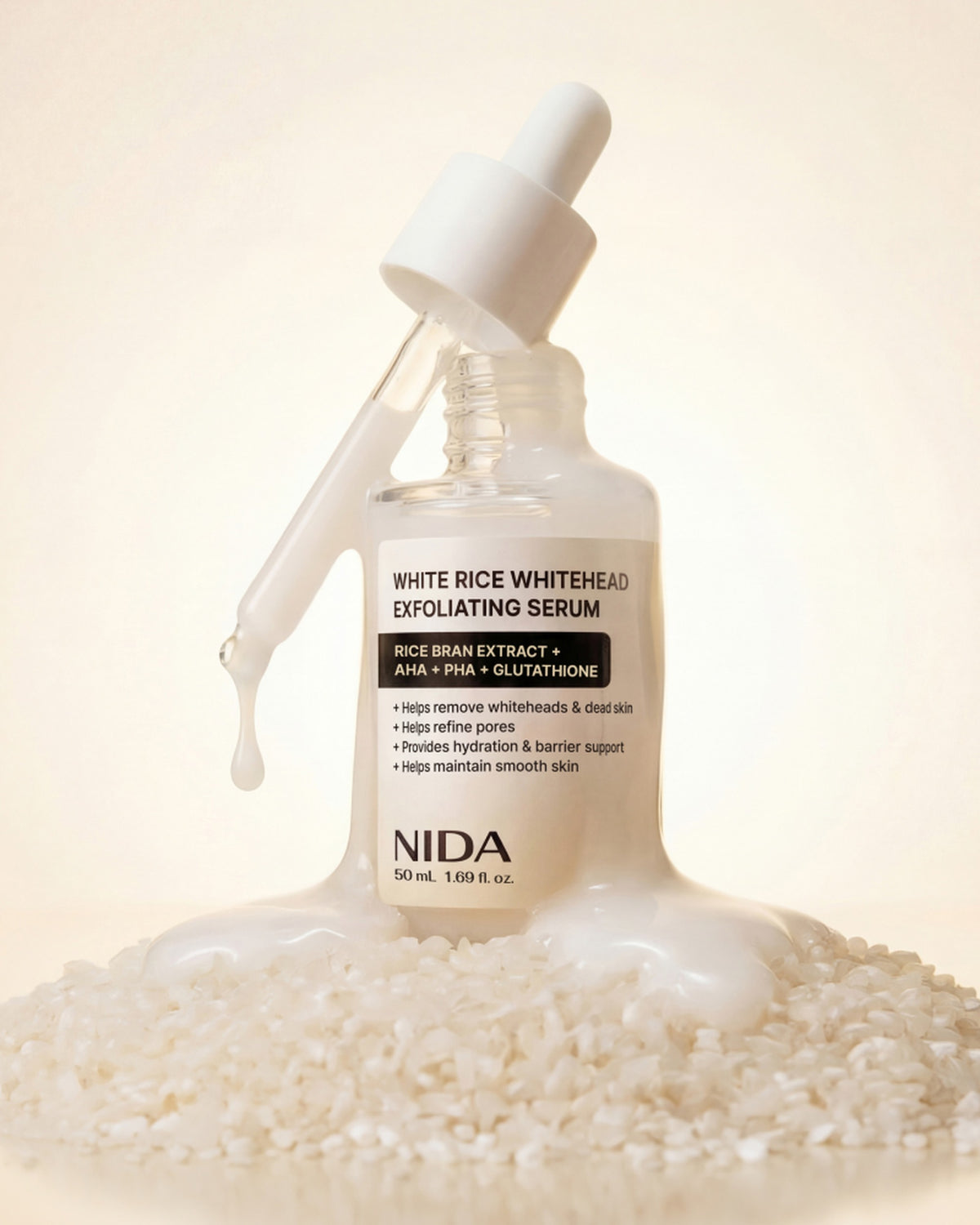 [ NIDA ] White Rice Whitehead Exfoliating Serum 50ml