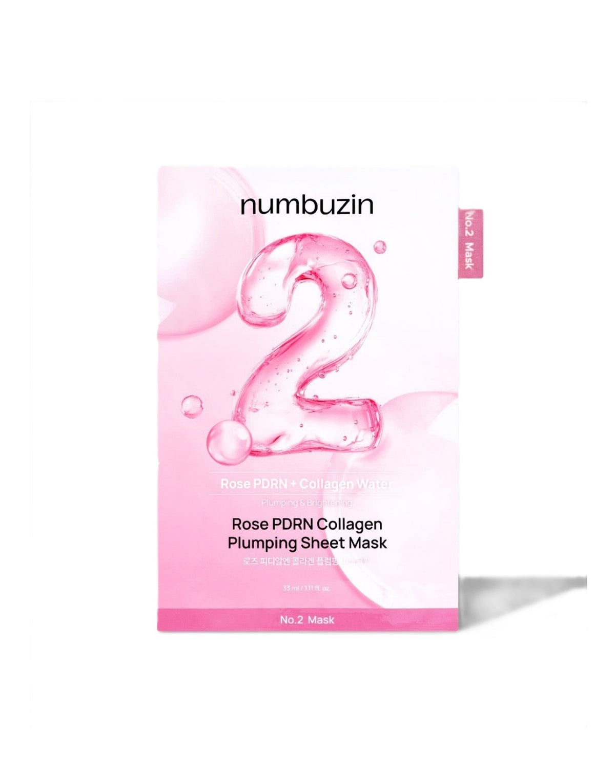[ numbuzin ] No.2 Rose PDRN Collagen Plumping Sheet Mask 33ml (5ea)