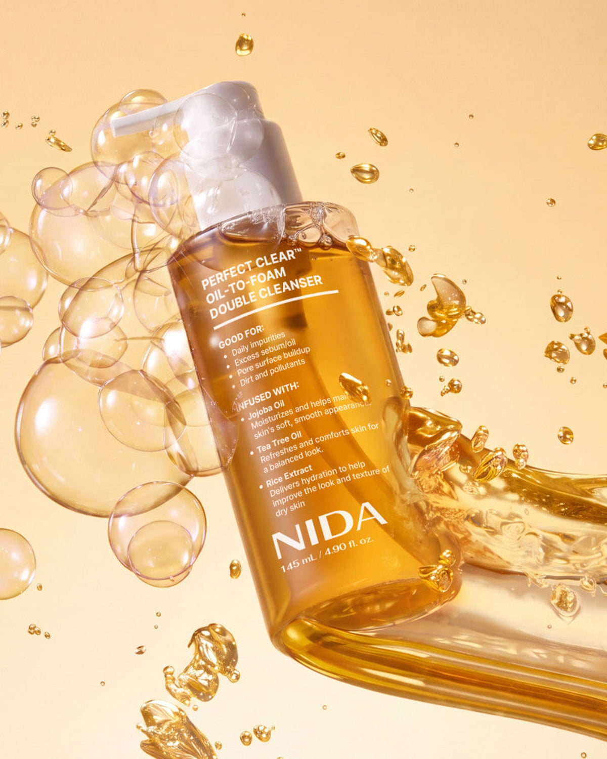 [ NIDA ] Perfect Clear Oil to Foam Double Cleanser 145ml