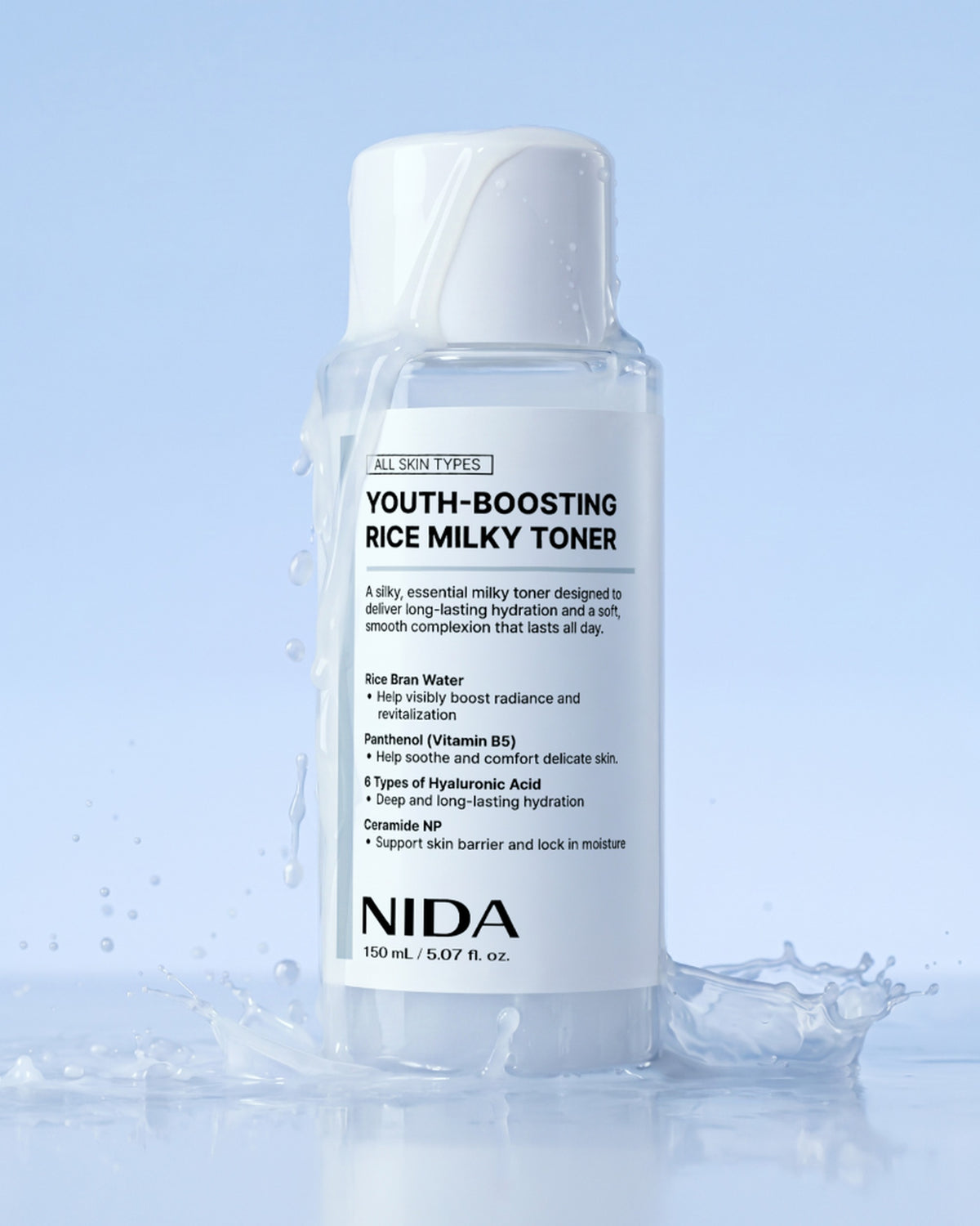 [ NIDA ] Youth-Boosting Rice Milky Toner 150ml
