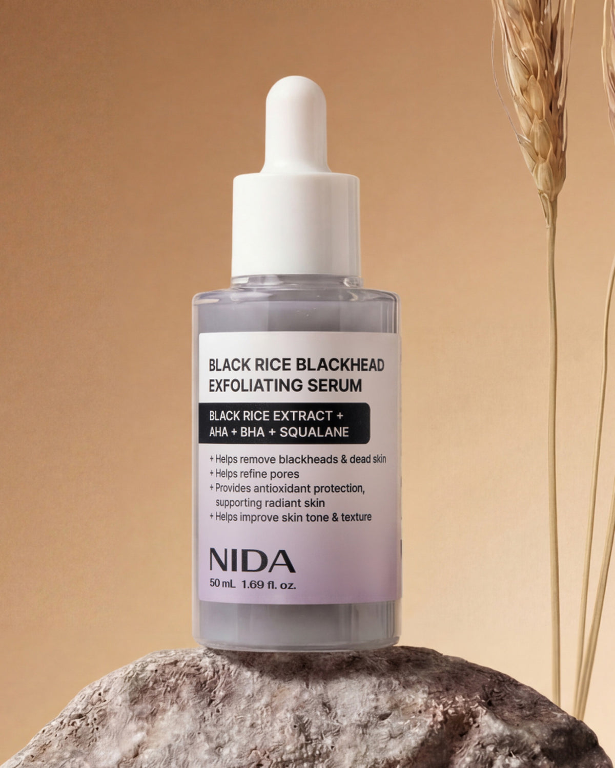 [ NIDA ] Black Rice Blackhead Exfoliating Serum 50ml