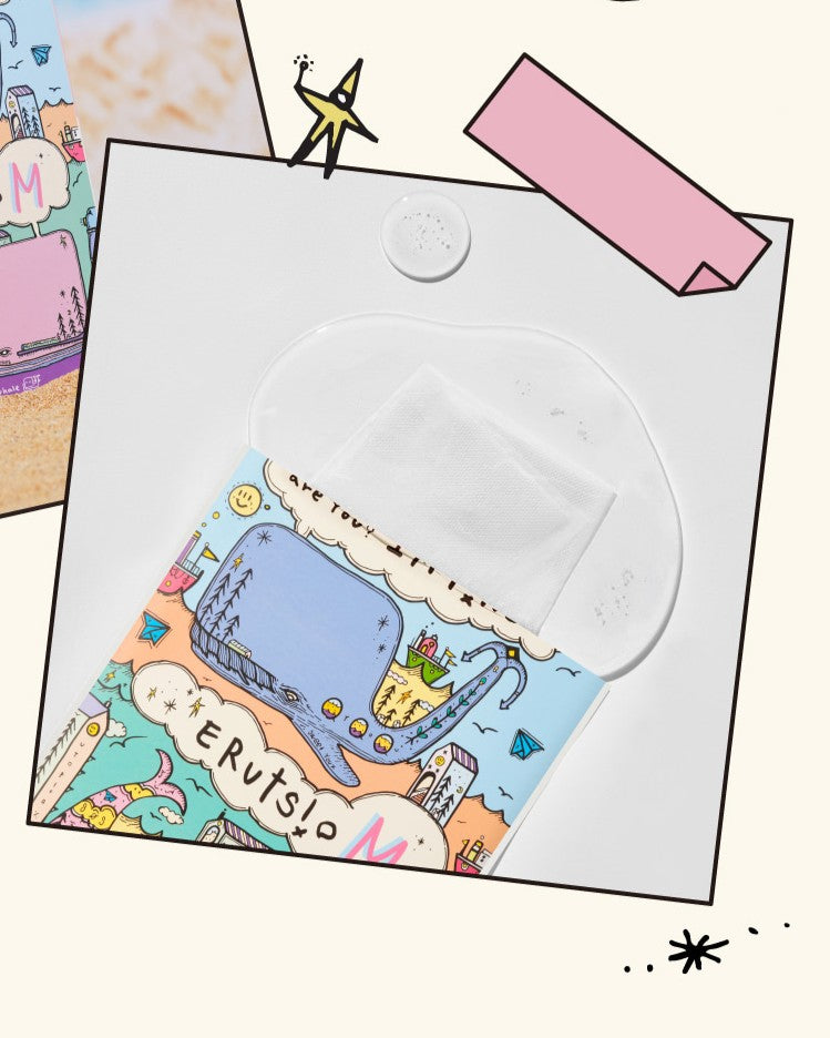 [ Dancing Whale ] I'm Fine Moisture Mask Pack 28g 10 Sets