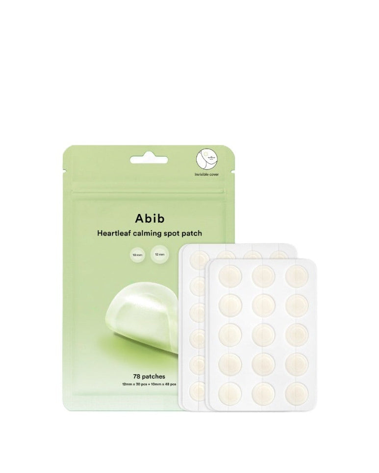 [ Abib ] Heartleaf Spot Pad Calming Touch (10mm(24p) 2sheets, 12mm(15p) 2sheets)