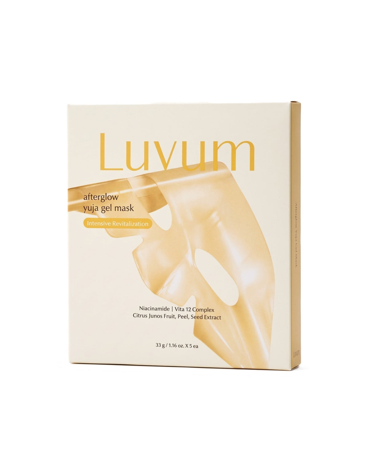 [ luvum ] After Glow Yuja Gel Mask 33g 5 Sheets