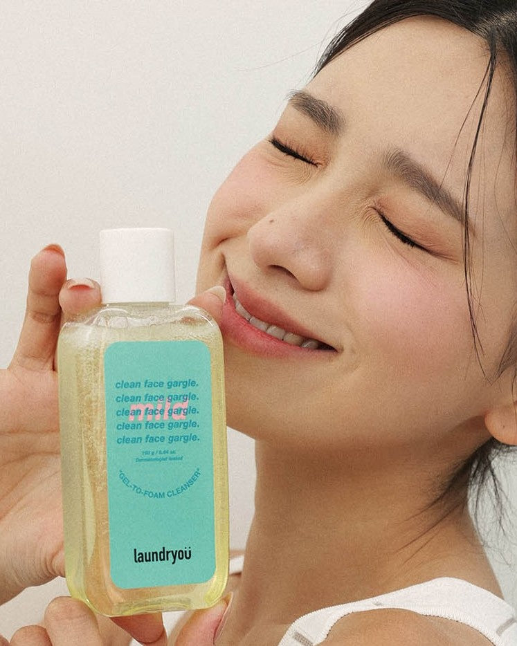 [ laundryou ] Clean Face Gargle Gel-to-Foam Cleanser Mild 160g